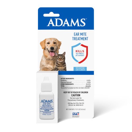 Adams Ear Mite Treatment, 0.5 Oz