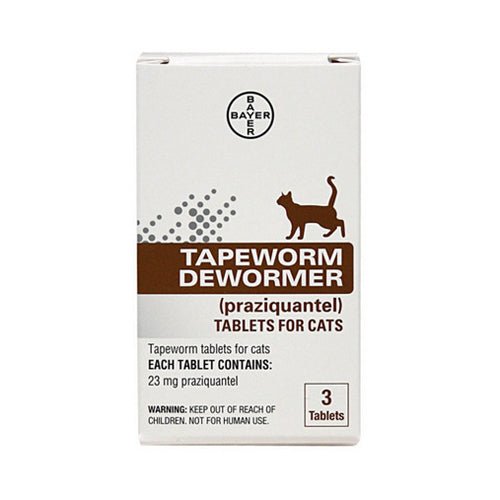 Bayer Praziquantel Tapeworm Dewormer for Cats