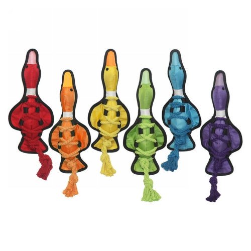 Cross-Ropes Duck Dog Toy 11.5