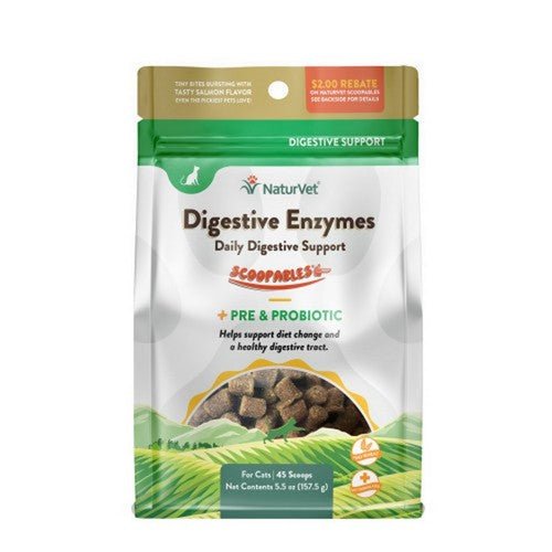 NaturVet Digestive Enzymes for Cats 5.5 Oz