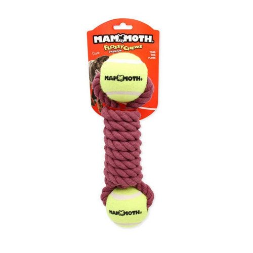 Mammoth Twister Bone with Tennis Balls Dog Toy