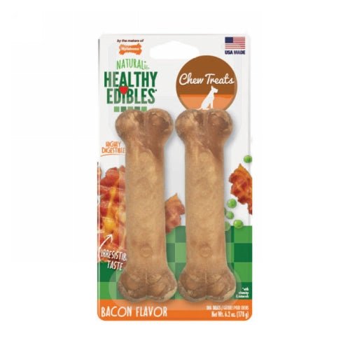 Nylabone Healthy Edibles Bacon Chew 2-Pack
