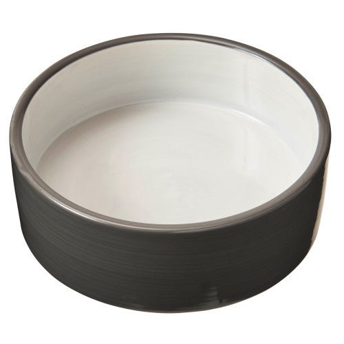 Spot 2-Tone Grey Dog Dish 5 in