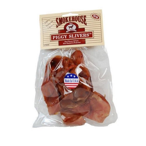 Smokehouse USA Made Piggy Slivers Dog Chew