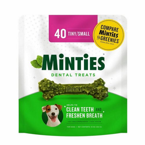 Vet IQ Minties Dental Dog Treats 40 Count