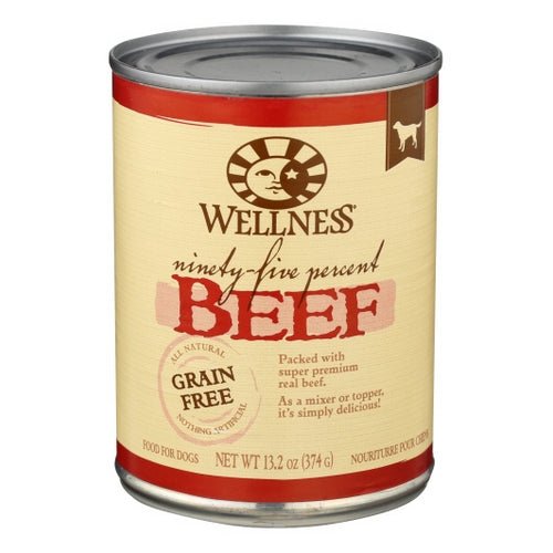 Wellness 95% Beef Canned Dog Food 13.2 Oz